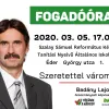 Fogadóóra 1. önkormnyzati választókerületben
