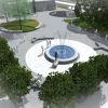 Megújult az árpád úti szolgáltatóház előtti tér Megújult az árpád úti szolgáltatóház előtti tér